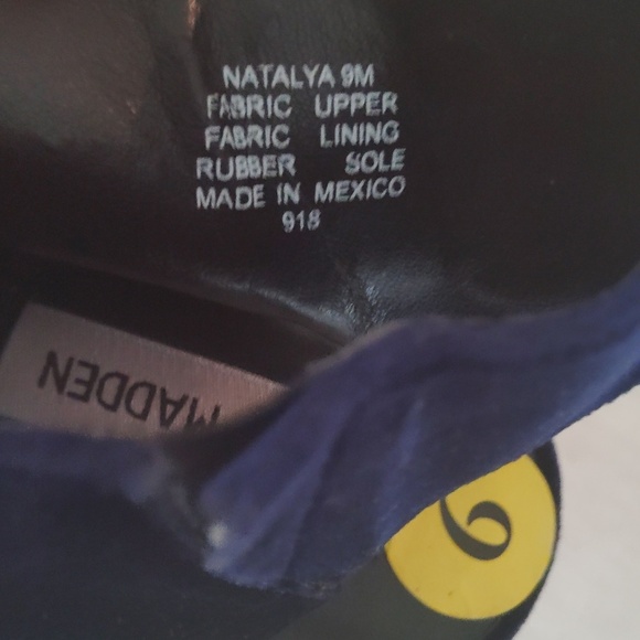 Steve Madden Velvet Blue Chuck Heels - Picture 7 of 7